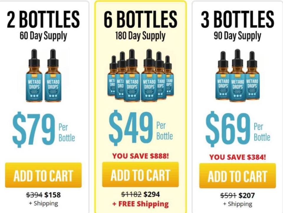 Metabo Drops price promotion for metabolism-boosting drops